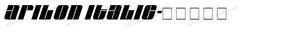 Arilon Italic字体转换